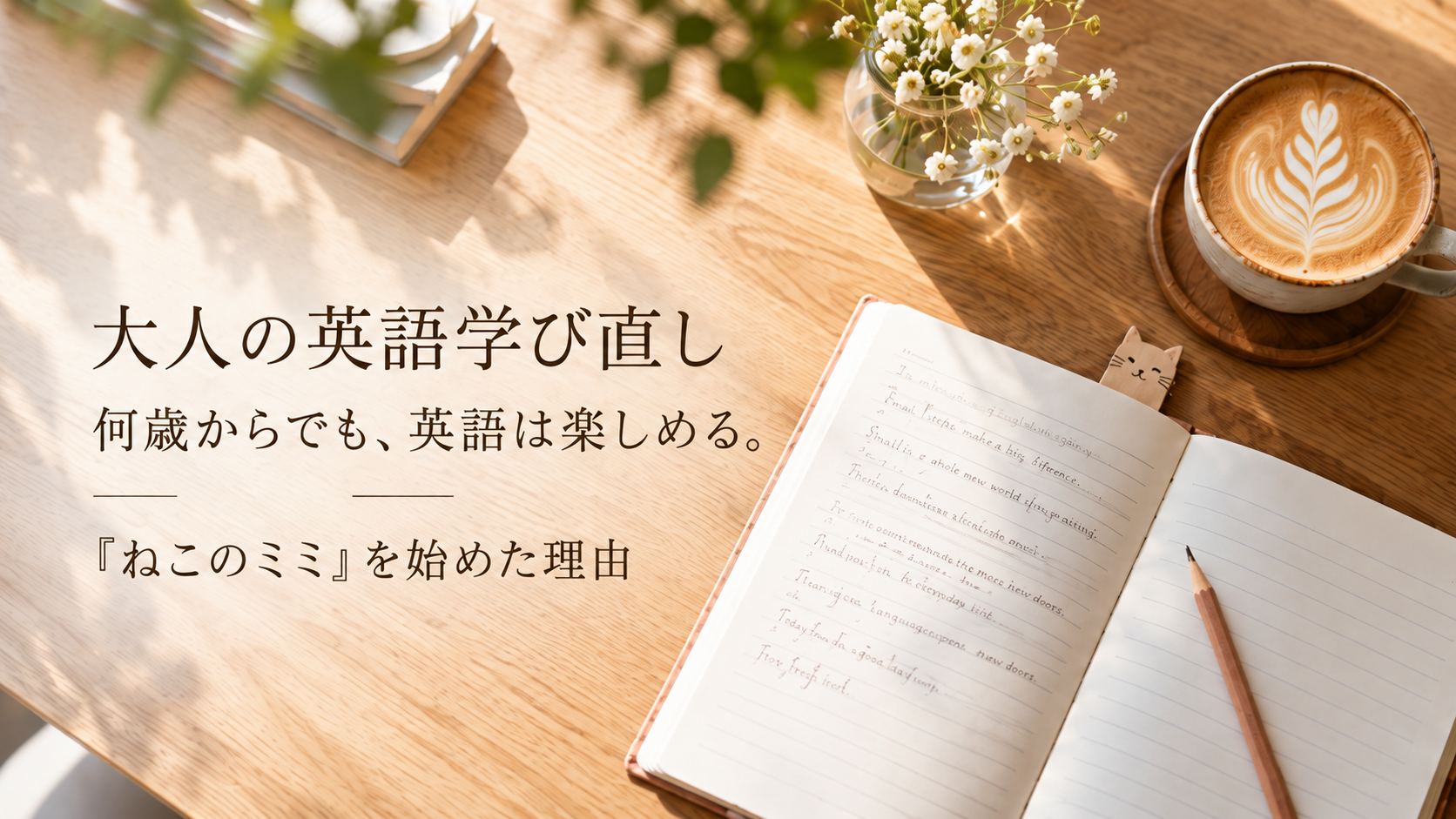 【大人の英語学び直し】何歳からでも楽しめる場所「ねこのミミ」を始めた理由